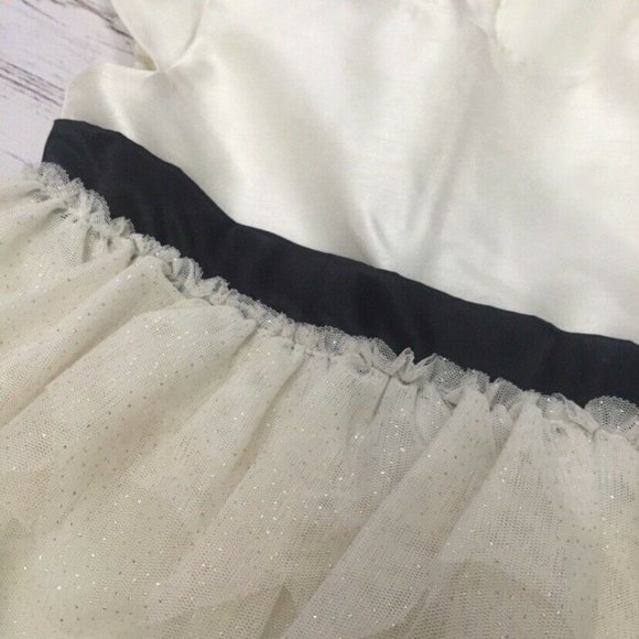 Holiday Edition Girls Dress Size 4 Beige With Blac - Picture 3 of 5